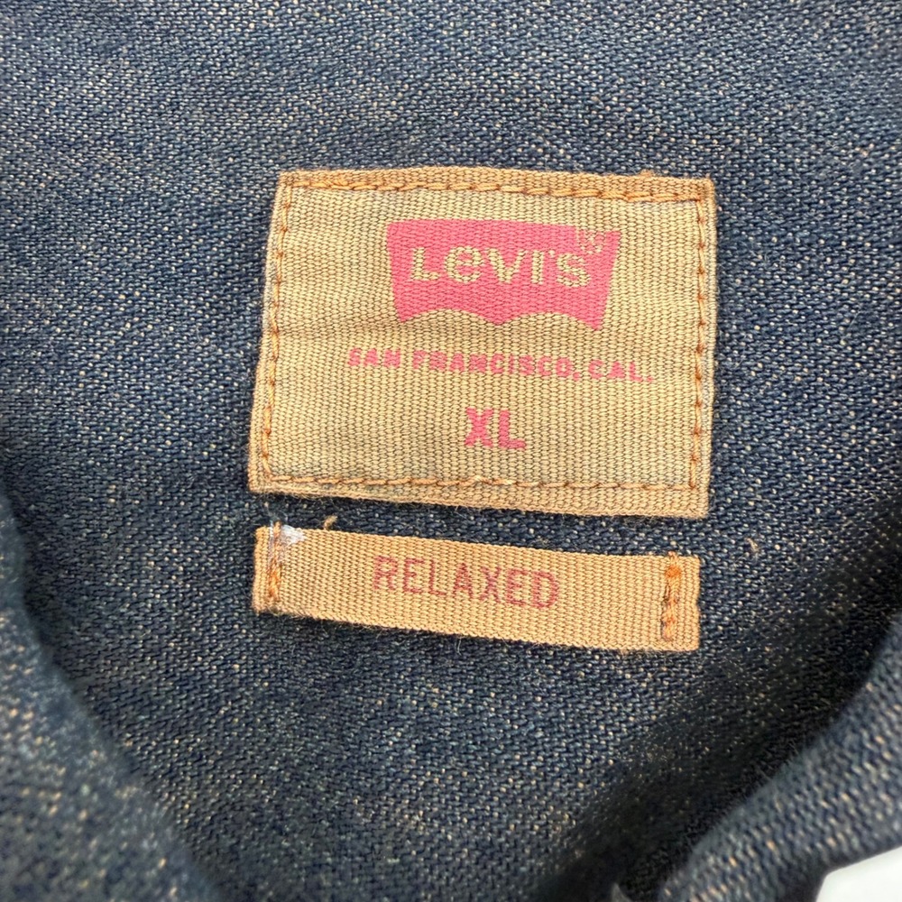 Levi's The Worker Shirt Mens XL Black Relaxed Fit Long Sleeve Denim Button Up - Picture 4 of 11